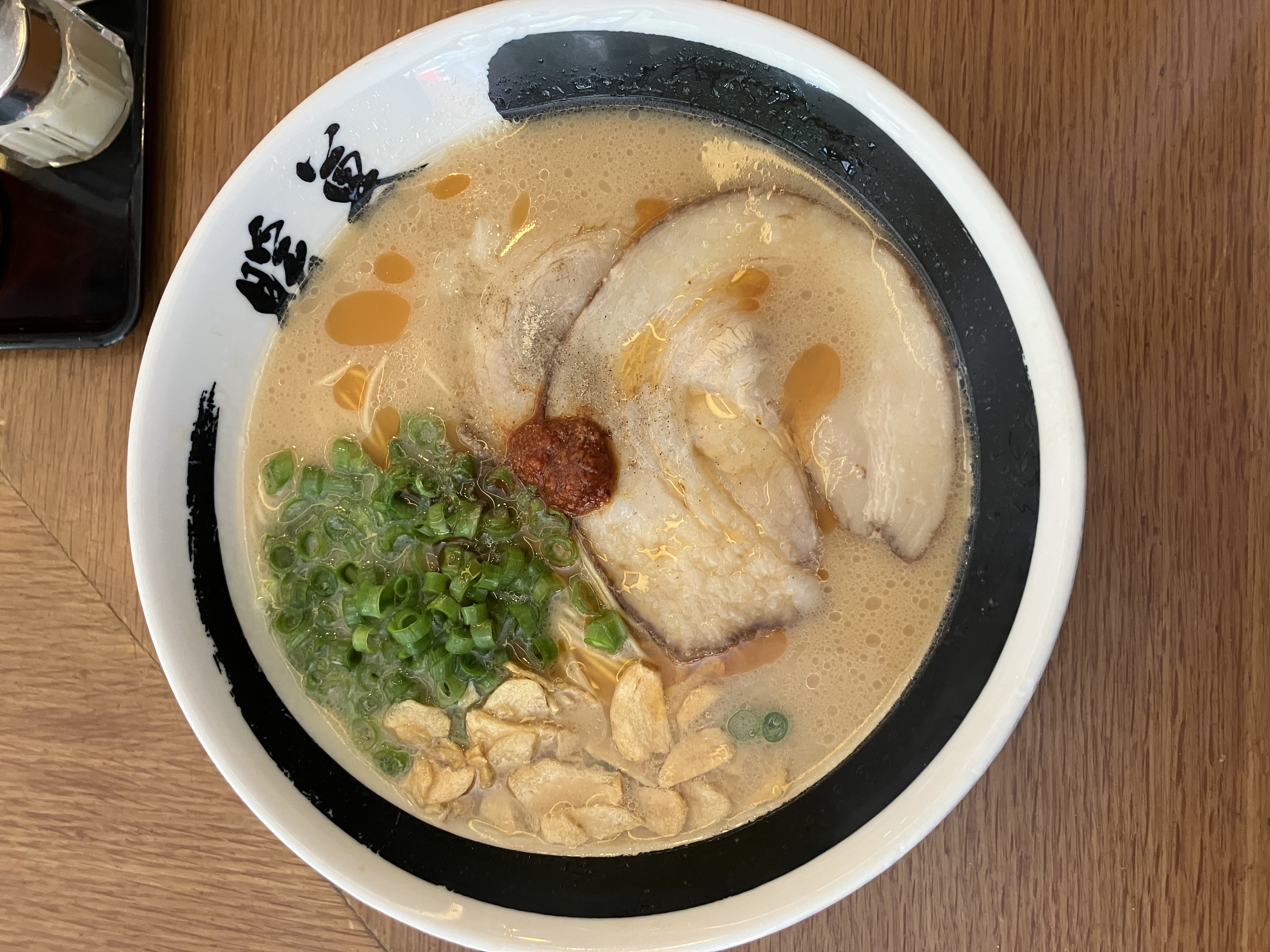 Seasonal Garlic Ramen from Ramen Danbo in Park Slope, Brooklyn.